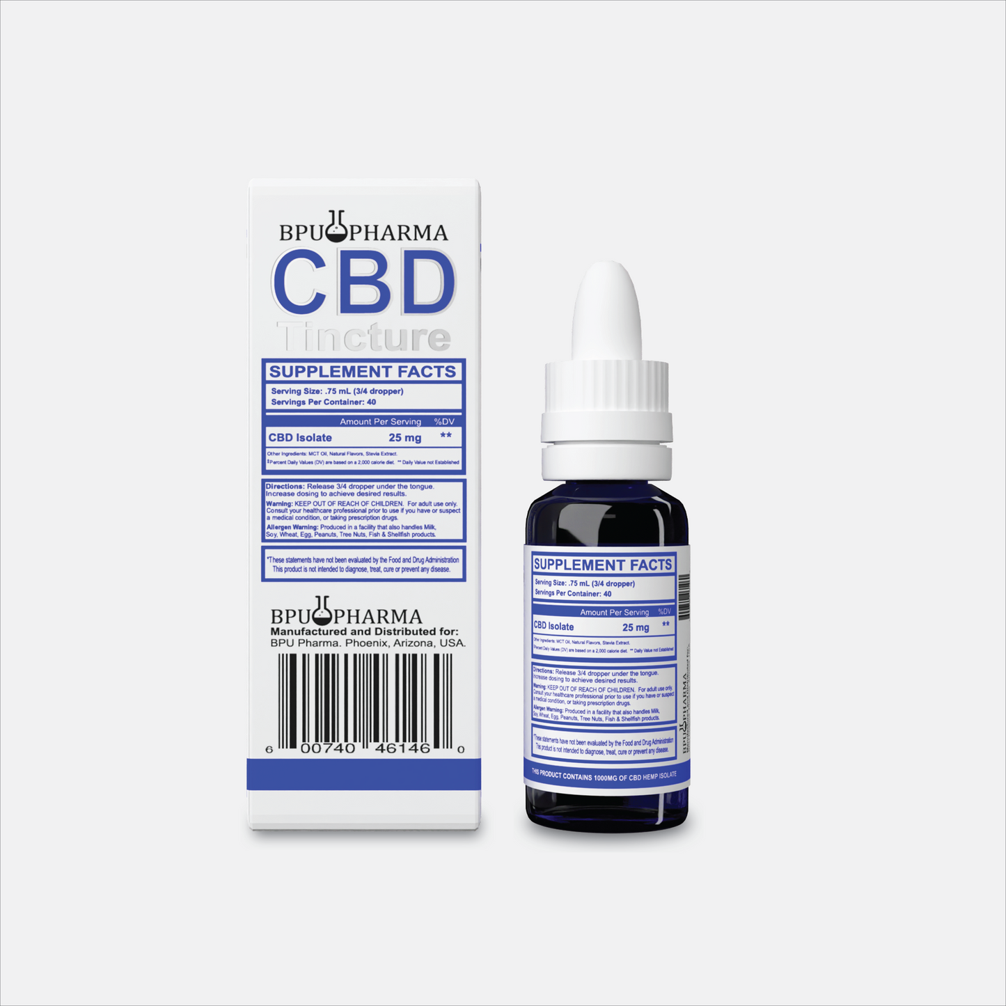 CBD PEPPERMINT TINCTURE - 1 oz